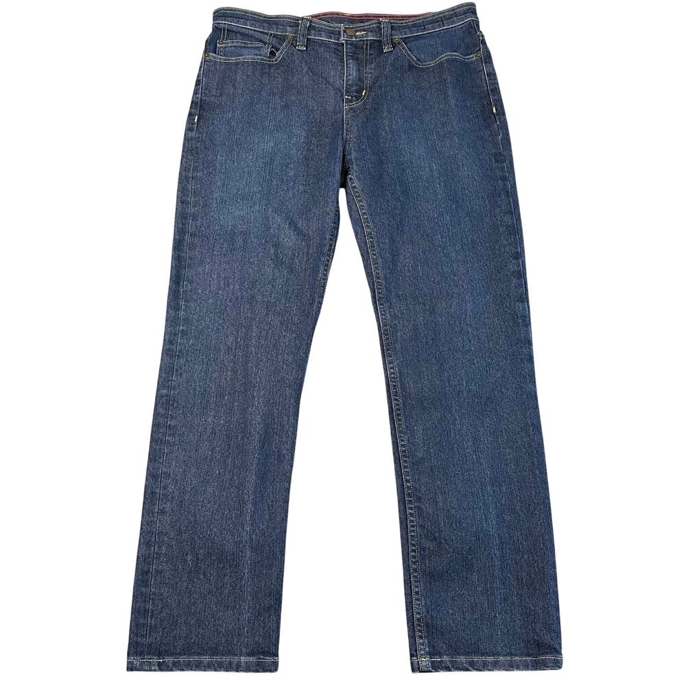 American Giant Jeans Mens 36x30 Blue Straight Dark Wash USA Made Casual Workwear
